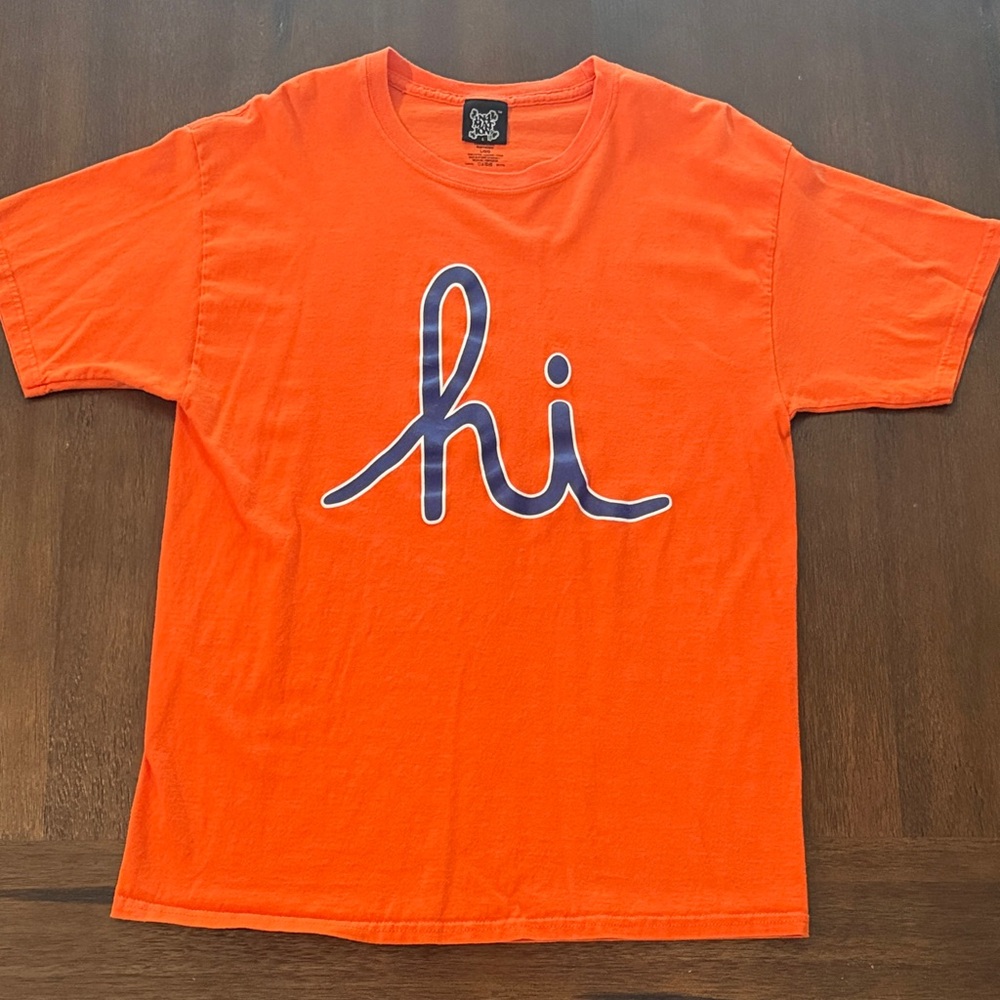 In4mation Orange 'Hi' Shirt Large